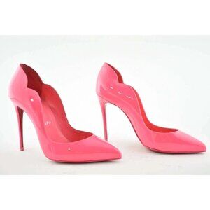 Christian Louboutin Hot Chick 100 Magnifique Pink Patent Leather Heel Pump 37